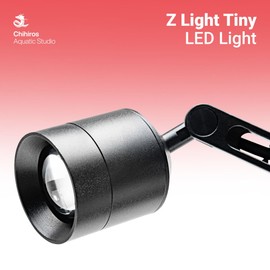 Chihiros Z Light - App Controlled Tiny LED Aquarium Spotlight, Dimmable Fish Tank Grow Light, Small Light for Planted Tanks - 2800-8000K Customizable Aquarium LED Light - Normal, Black