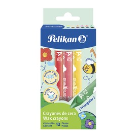 Pelikan 50501210 Pelicrayones Regulares Triangulares con 12 Piezas