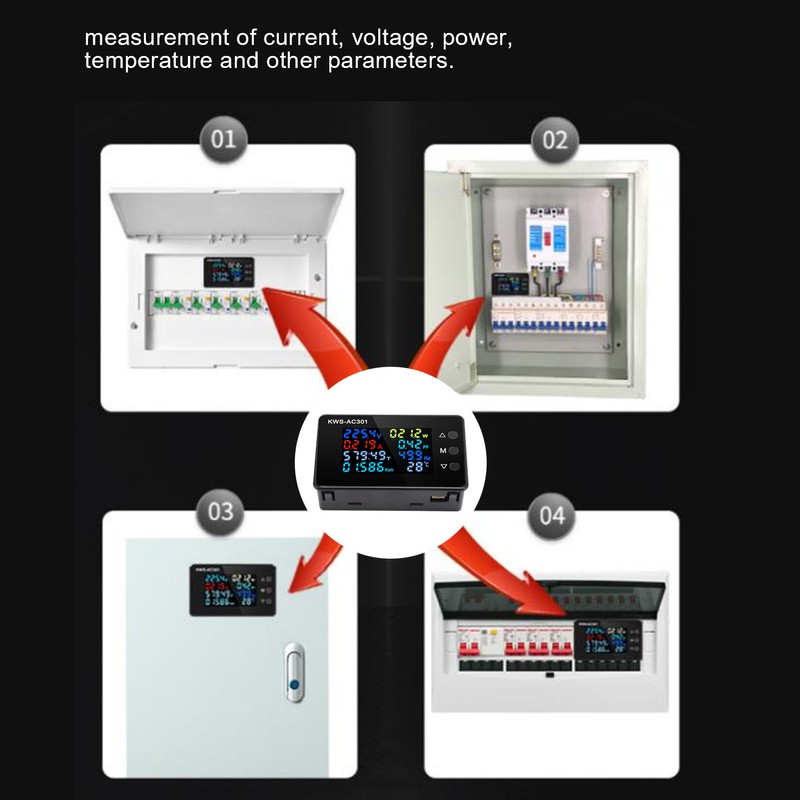 Volt Amp Meter 0 to 100A 50 to 300V Color