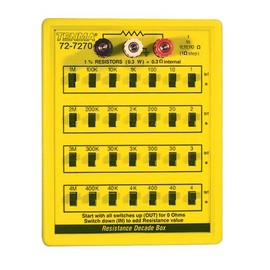 TENMA 72-7270 RESISTANCE DECADE BOX, 1 TO 11111110 OHM