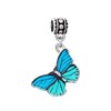LaBenie Dangle Blue Butterfly Charm Bead
