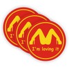 I'm Loving It Hard Hat Sticker / Helmet Decal Label