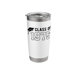 Class of 1975 Reunion 50 Years Classmates Group Minimalist Stainless Steel Insulated Tumbler