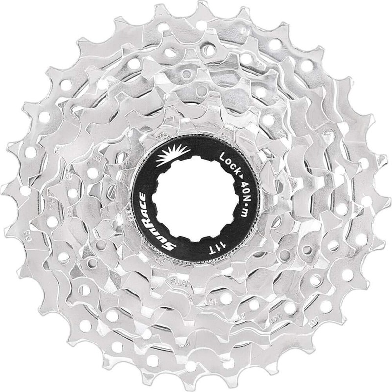 SunRace CSR86 8-Speed Nickel Plated Cassette