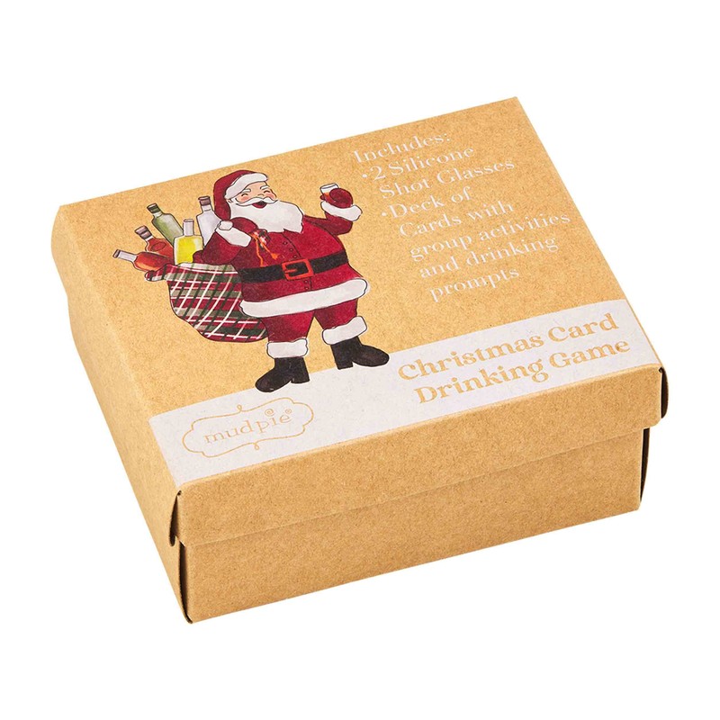 Mud Pie Christmas Card Drinking Game, Red