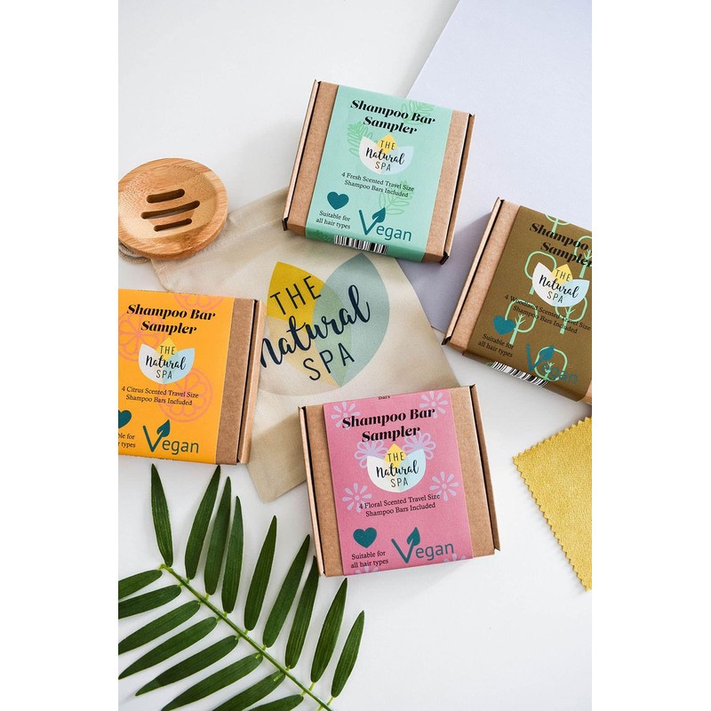 Citrus Shampoo Sampler - 4 x 15g Travel Size Shampoo