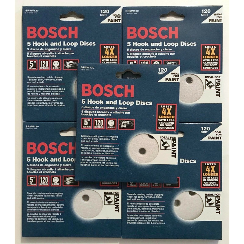 Bosch 25 BOSCH 5" 8 HOLE HOOK & LOOP SANDING