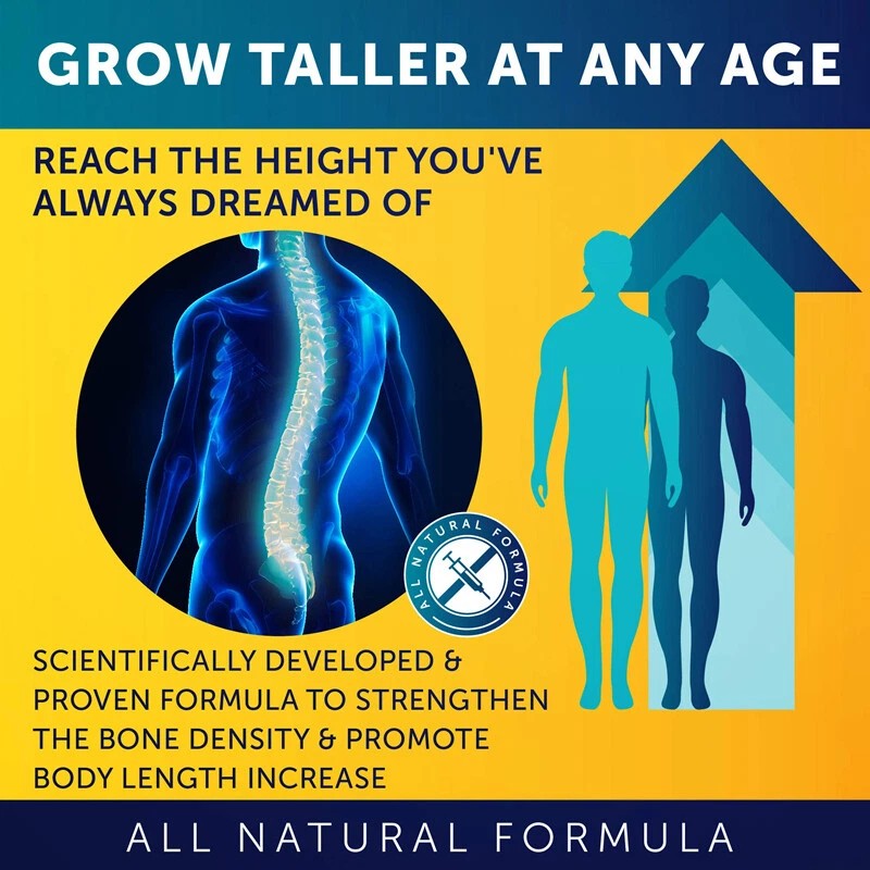 Balincer Height Growth Supplement - 60 Caps -Enhance Bone Strength,Devel