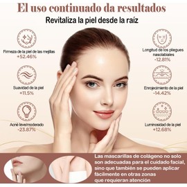 10pcs Mascarilla de ColáGeno-Colageno,Bio Mascarilla Colageno,Mascarilla Facial Coreana de Colágeno Hidrogel Nocturna - Hidratación Profundo para Minimizar Poros,Reafirmar e Hidratar la Piel. (15 piezas)