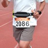 RJ-Sport Cinturón delgado para correr con número de carrera -