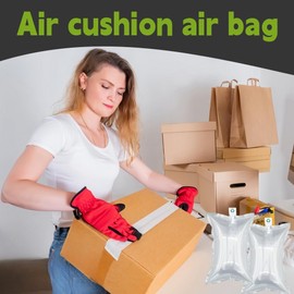 Air Cushion Pads, Pack of 200, Air Cushion with Air Pump, Air Cushion Air Cushion, Filling Material Package, Air Bags, Cushion Material, Air Cushion, for Transport Packaging, No Opening Filling