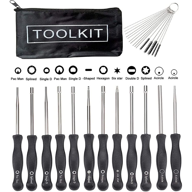 Hippotech 12 PCS Carburetor Adjustment Tool with Acircle Scredrivers for