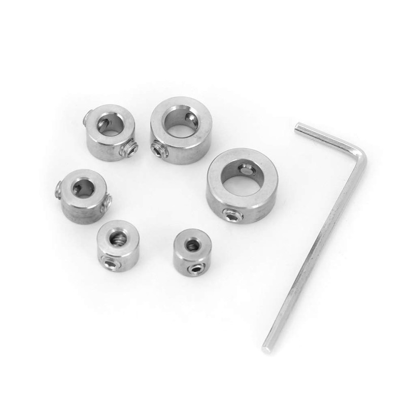 Drill Limit Ring, 6 Piece Drilling Depth Stop, 3-10mm Stainless
