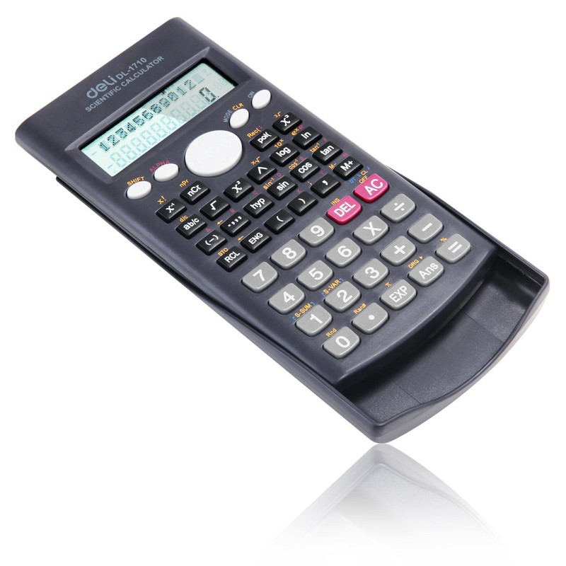 Deli Scientific Calculator 240F-10+2 Digits Grey E1710