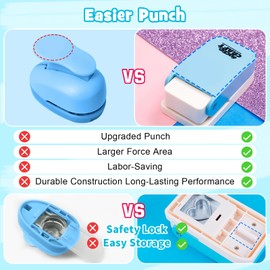 UCEC Star Hole Punch 1 Inch, Star Paper Punch, Star Punches for Paper Crafts with Adjustable Handle Saves Storage Space (1 Pack)