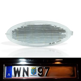 Do!LED P35 LED license plate light with oval shape with E-mark => Please note year and design