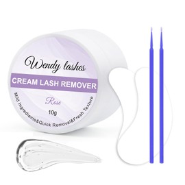 Rose Lash Remover Kit for Lash Extensions Professional Fast Low Irritation Cream Glue Remover 10g Sensitive Skin Dissolution Lash Extension Remover By WENDY LASHES（Lash Remover-Rose,10g）
