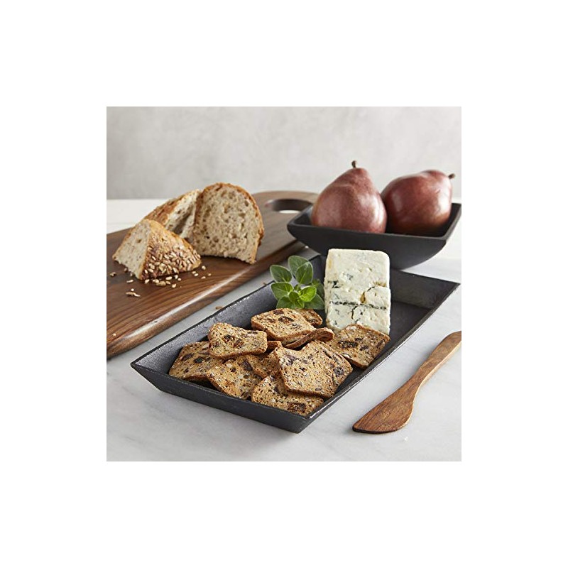 47th & Main Durable Black Cast Iron Bowl, Medium, Square,58