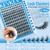 KEVKEV Lash Clusters 144 Pcs Eyelash Clusters Wispy Natural Cluster