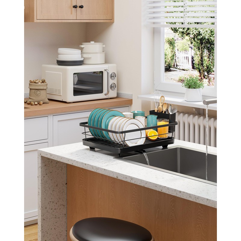 Sakugi Stainless Steel Dish Drying Rack for Kitchen Counter, Sink
