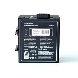 WIWAV WDH-8GT-DC 10/100/1000Mbps Unmanaged 8-Port Industrial Ethernet Switches with DIN Rail/Wall-Mount(Fanless,-30℃~75℃)