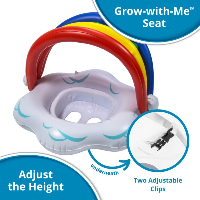 SwimSchool Rainbow Baby’s First Pool Float - 6-18 Months -