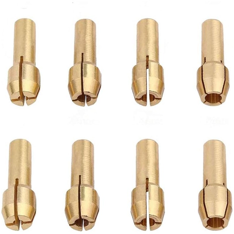 2 Set of Brass Collet Fits Dremel Rotary Tools Including