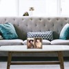 5x7 Double Picture Frames Hinged Wood Grain with Real Glass