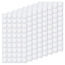 400 Pieces 10mm/0.4" Poster Putty Double Sided Adhesive Dots Sticky Tack Clear Sticky Dots Removable Mounting Putty Round Tape Nano Gel Mat for Wall Hanging Pictures Festival Decoration (10 mm)