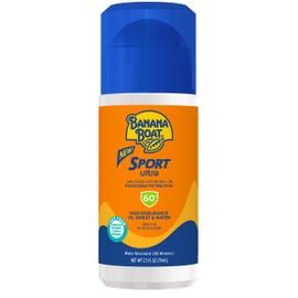 Banana Boat Sport Ultra SPF 60 Roll On Sunscreen, 2.5oz | Travel Size Sunscreen Roller, Roll On Sunblock SPF 60, Oxybenzone-Free, Water Resistant, 2.5oz