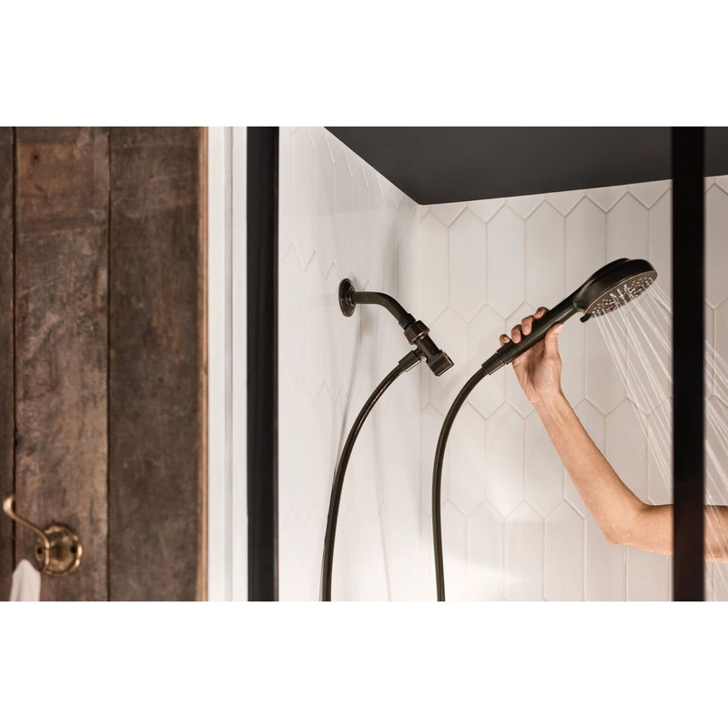 Moen Hydro Energetix Mediterranean Bronze Single Function Handheld Shower Head,