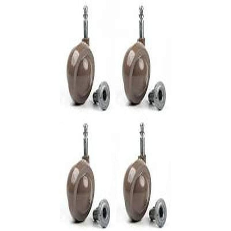 Merriway BH06972 (4 Pcs) Brown Shepherd Type Ball Castors No.