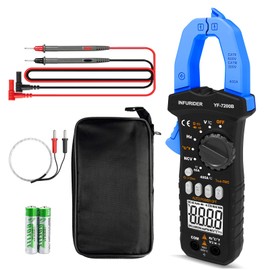 Digital Clamp Meter,INFURIDER YF-7200B TRMS Auto-Ranging AC DC Volt Amp Current Clamp on Multimeter for AC DC Voltage&Amperage,Ohm,Capacitance,Diode,Continuity Tester and NCV