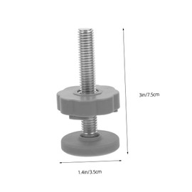 HEMOTON Outdoor Pet Gate 4pcs Threaded Screws Rods Kit for Gate Replacement Parts Safety