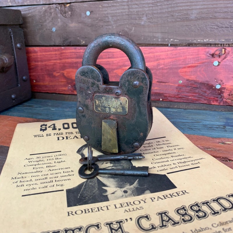 Colt Firearms Factory 3" x 5" Cast Iron Lock &