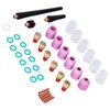 40Pcs TIG Welding Torch Accessories Kit Collet Alumina Nozzle Gas