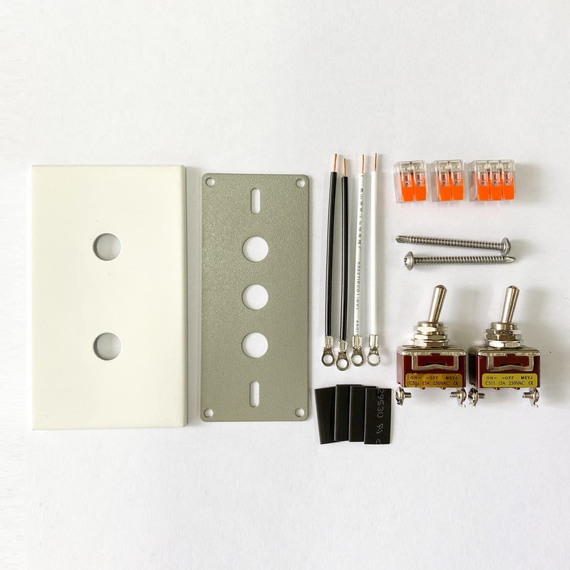 ARUASTUDIO Aruastudio Retro Interior Light Switch ON-Off Set, Switch Plate,