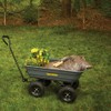 True Temper Poly Garden Cart Wagon, Easy Dump Design, 4