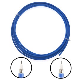 Saide Electronics ZJSDRFM 10 feet RF Coax Coaxial Semi-Flexible RG405 .086'' Cable with Blue Jacket.