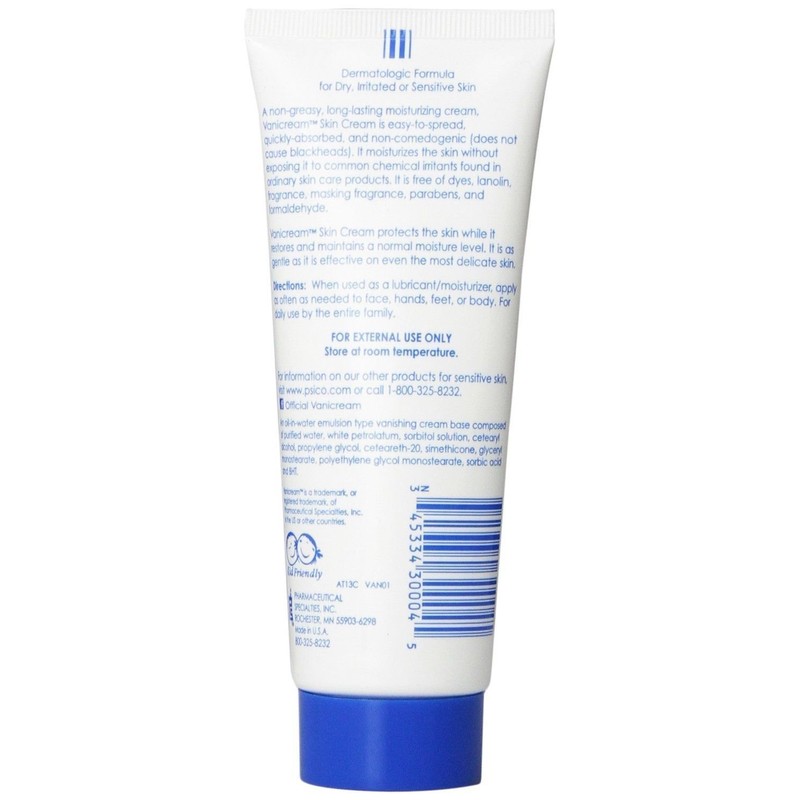 Vanicream Moisturizing Skin Cream for Sensitive Skin, 4 Oz (Pack