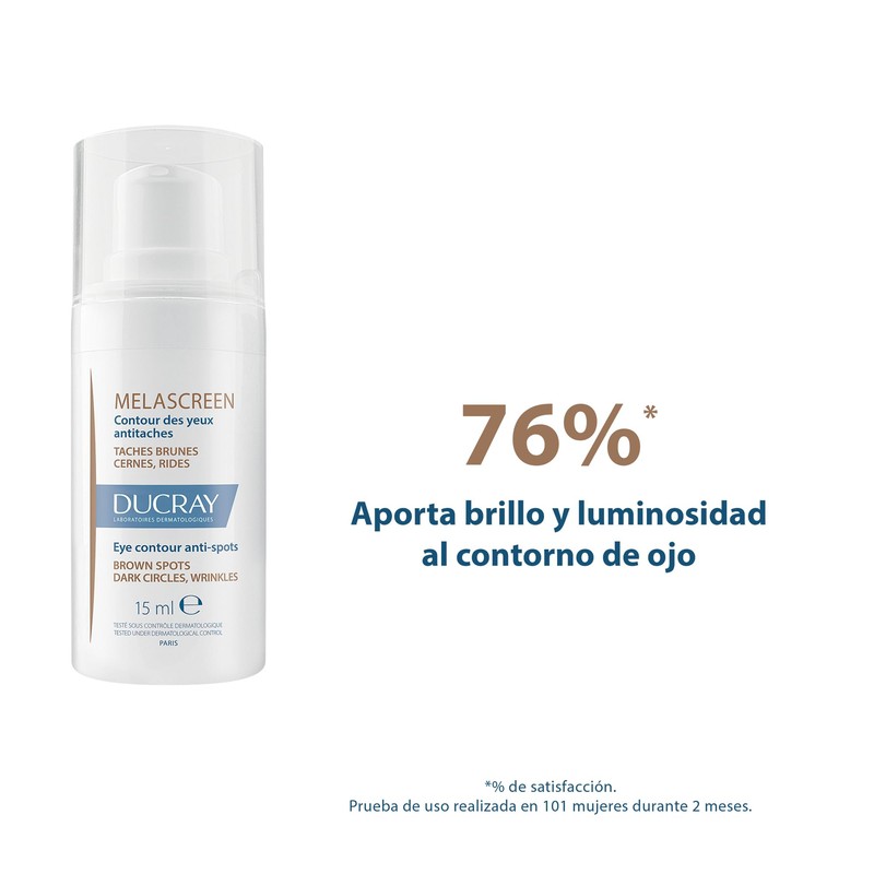DUCRAY Melascreen Contorno de Ojos Antimanchas, Ilumina y corrige ojeras,