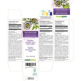 Naturalma Passionflower (Passiflora incarnata) herb with Flowers Alcohol-Free Tincture - 4 fl oz Liquid Extract in Drops - Herbal Supplement - Vegan