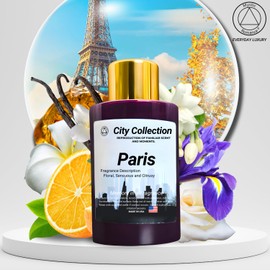 Mystic Romance Paris Aroma Oil Blend Plastic Purple Bottle 120ml, City Collection, Diffuser Aroma Oil Blends, Waterless Diffuser Oil, Made in USA (120ml, Paris)