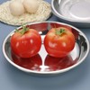 Zerdyne Set of 4 Dinner Serving Plates, Stainless Steel Round