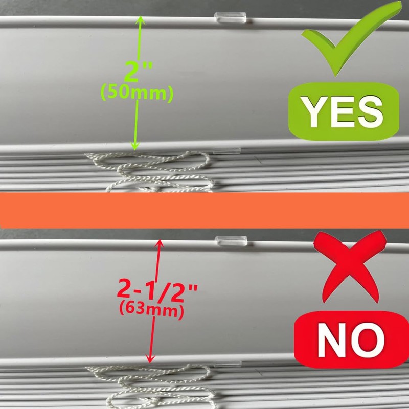 APUXON Valance Clips 6pcs 2inch Clear Plastic Hidden Retainer Holder
