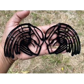 2 emblemas de depredador para coche, accesorios automotrices exteriores 3D personalizados, ajuste universal para coche, camión, SUV (negro brillante)