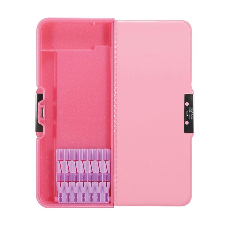 Kutsuwa CH212PU Pen Case, Pencil Case, Pittanton, 2-Door, Purple