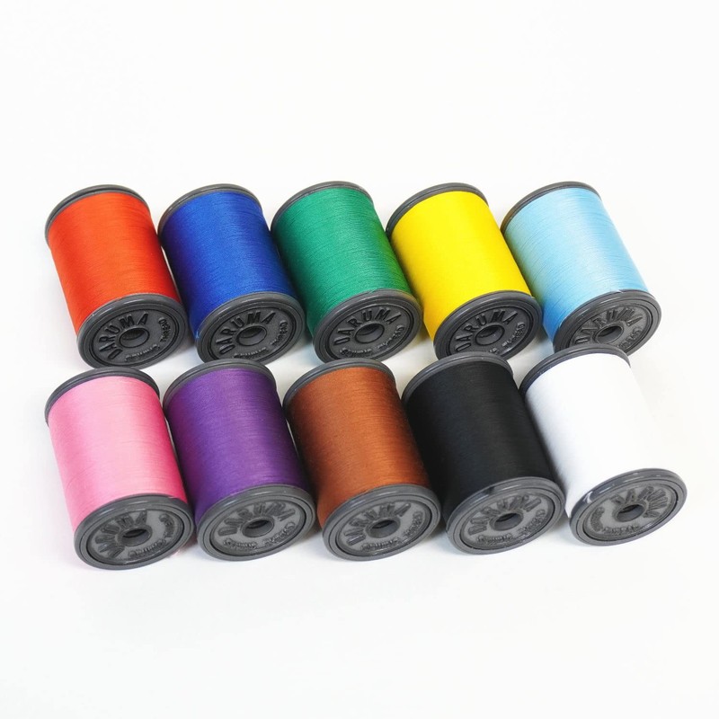 Dharma Sewing Thread 10 Pcs & 10 Bobbin Value Set