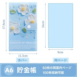 Piggy Bank, Notebook, Money Management, File, Money Sorting, Bills, 50 Pockets, Can Hold 100 Bills, Button Closure, Money File, Envelope Bills, Children's Bank, Receipt Holder, Insurance Card