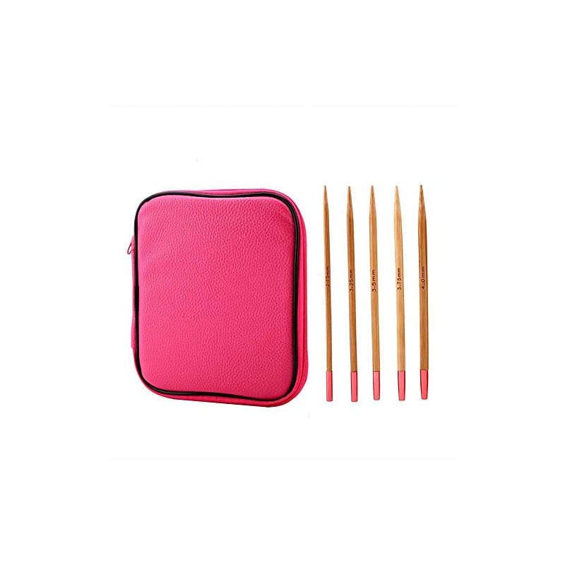 Juego de agujas circulares de aluminio de 13 piezas, agujas